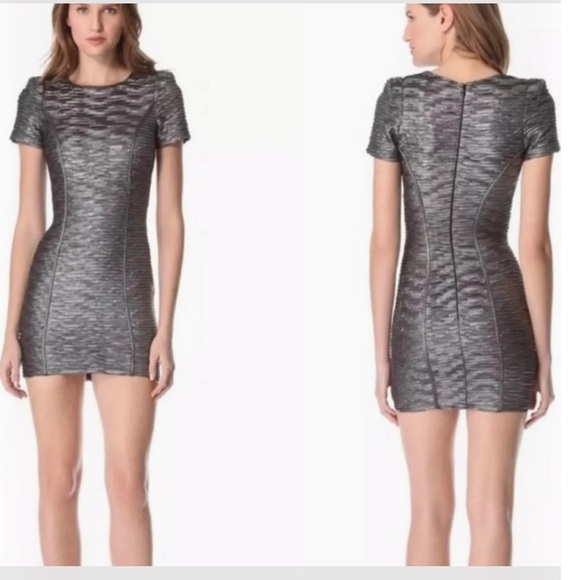 Torn by Ronny Kabo Elegant Metallic Short Sleeve Dress size small - Picture 1 of 5